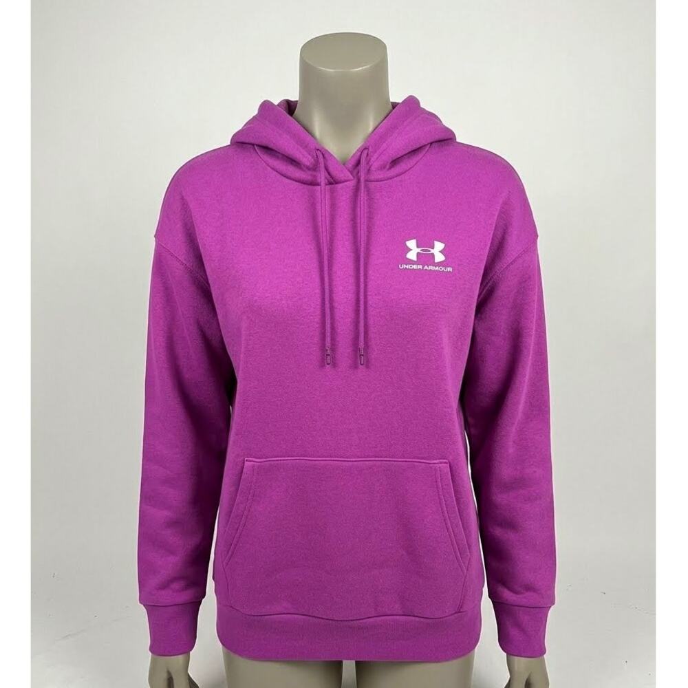 Under Armour Purple Hoodie Women’s Fleece Sweatshirt Gym Activewear Size L